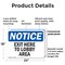 Signmission Exit Sign, Plastic, 24 in W, 18 in H, Exit Here To Lobby Area OS-2PACK-NS-P-1824-L-12218 - alternate 3